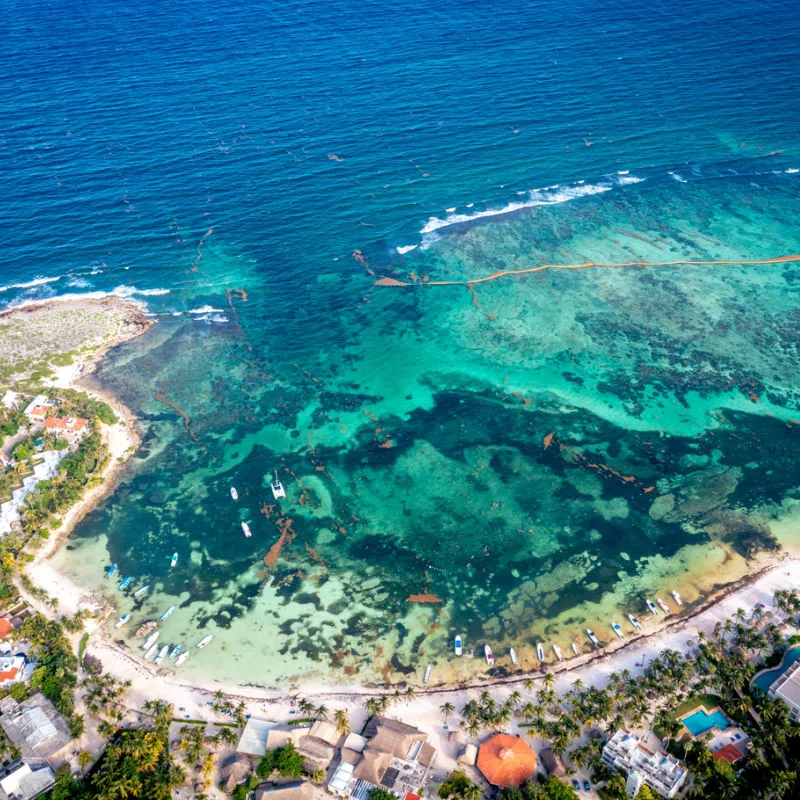 Akumal aerial view