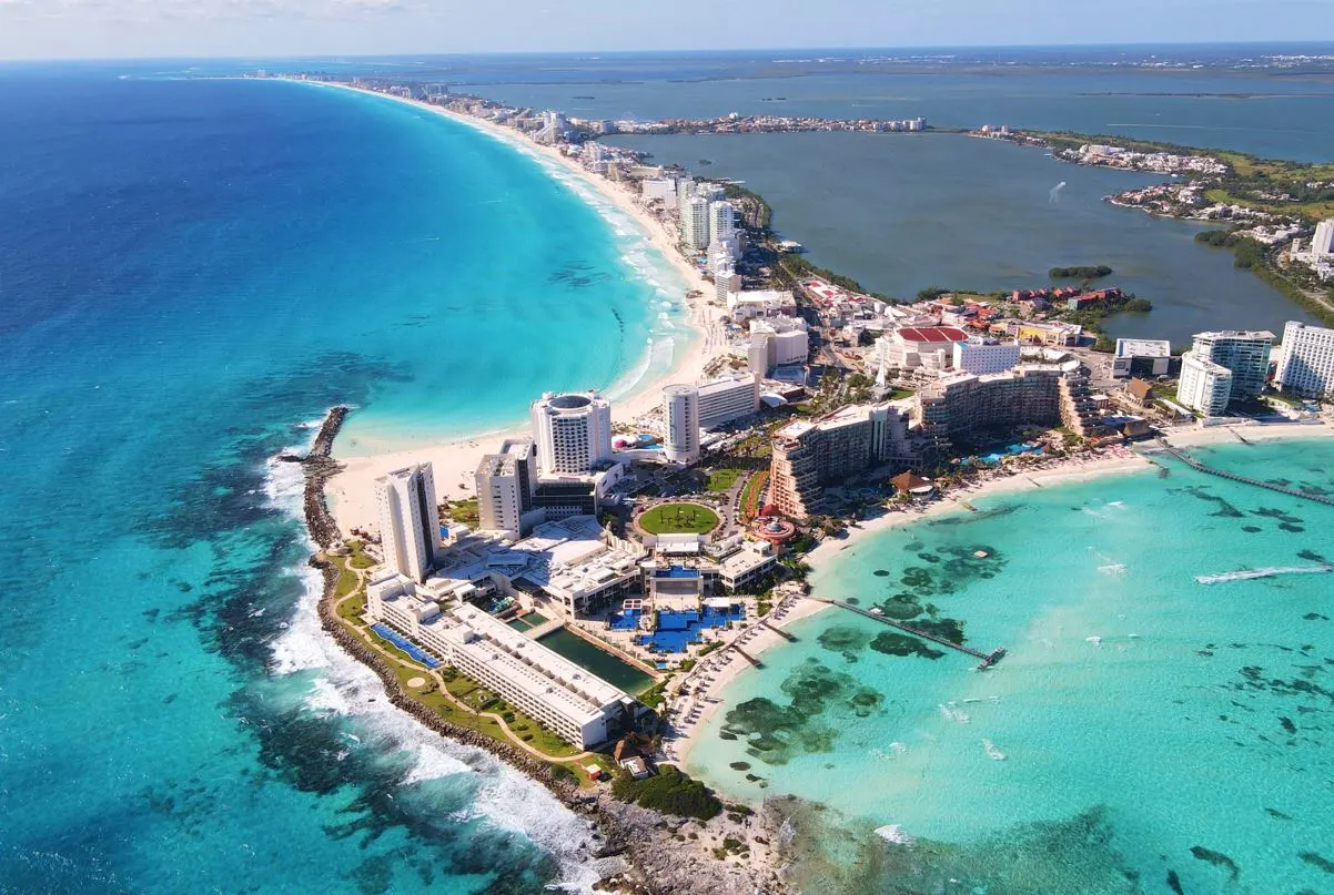 Hotel zone in Cancun