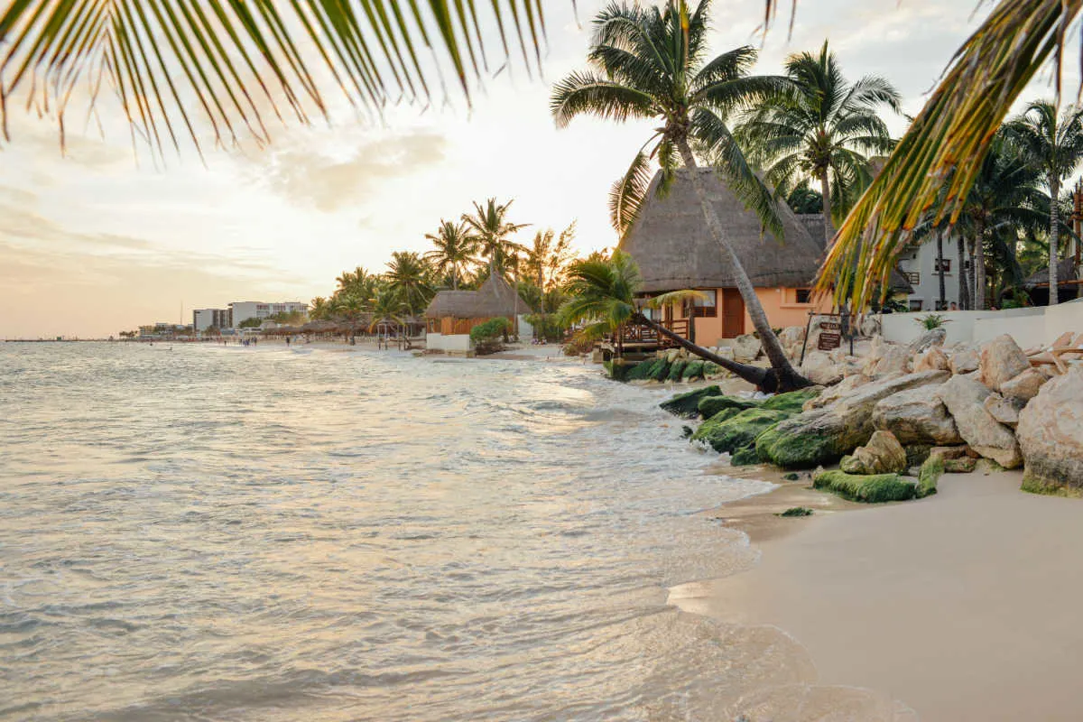 Beachfront vacation rental property in the Mexican Caribbean