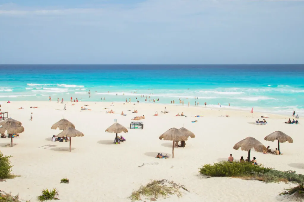 Cancun's Most Popular Beach, Playa Delfines, Also Known as Dolphin Beach