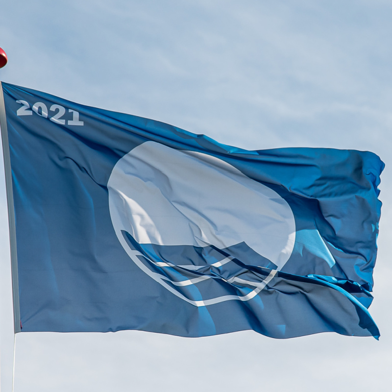 example of iconic Blue Flag beach 
