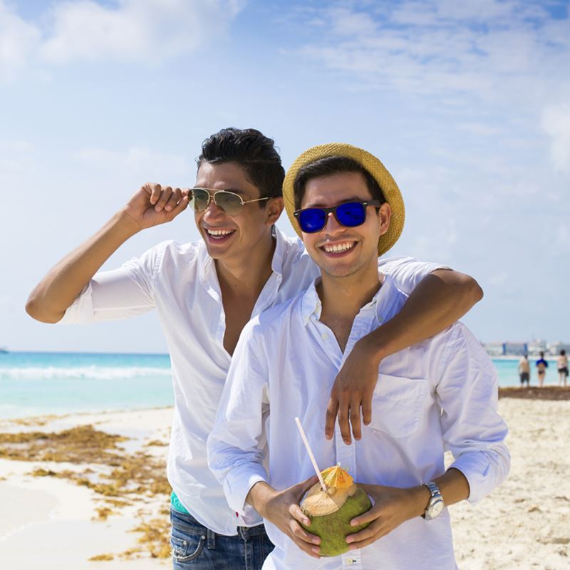 Gay Couple In Cancun