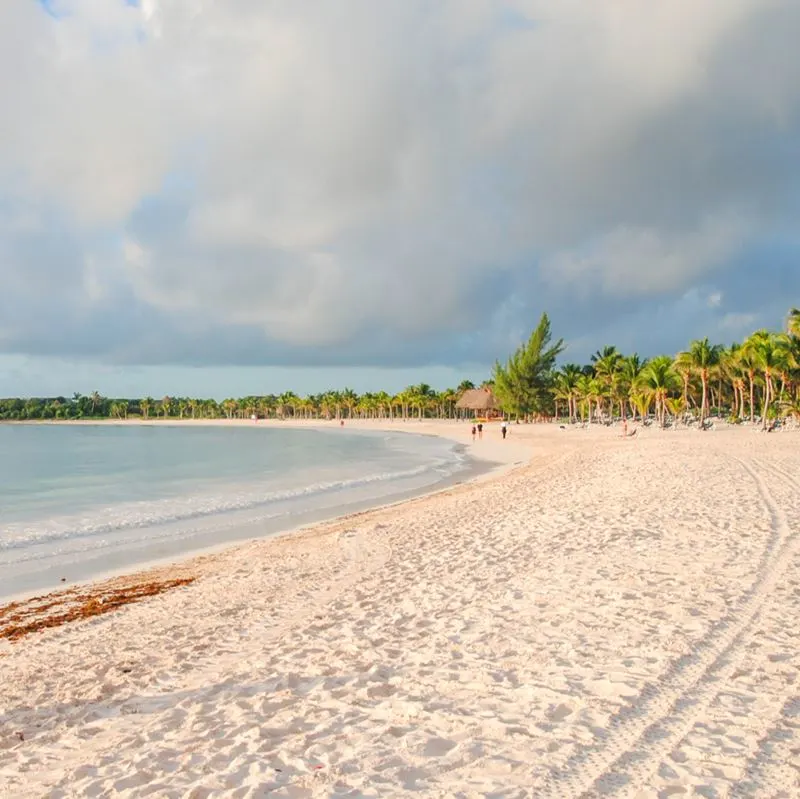 Mexican caribbean beach