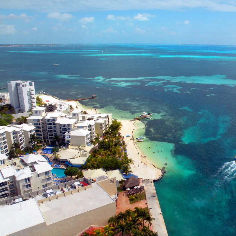 All-Inclusive Resort on a Beach in Cancun, Mexico