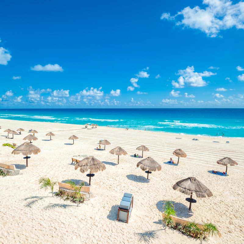 Stunning Cancun Beach in the Mexican Caribbean