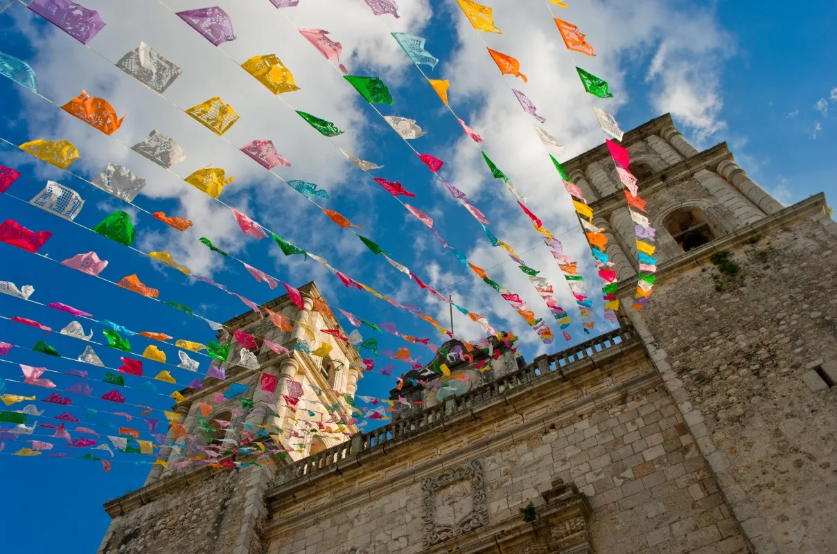 Church of San Servacio ( Saint Servatius) in Valladolid, Yucatan, Mexico