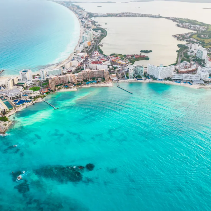 Área de la Zona Hotelera de Cancún