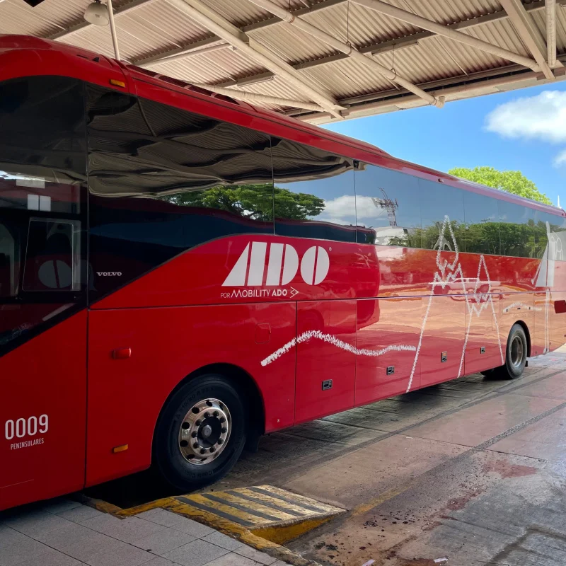 ADO Bus in Cancun, Mexico