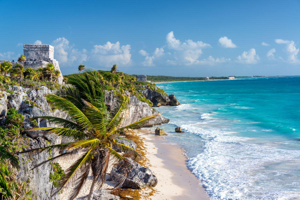 where to fly to tulum mexico