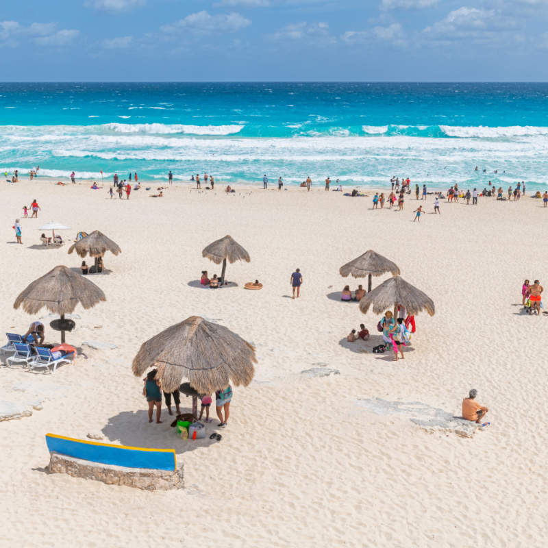 View of Cancun Beach
