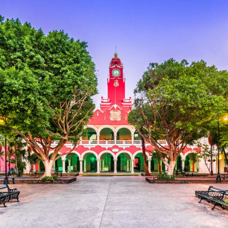 View of building in Merida, Mexico