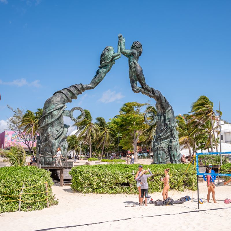 Playa del Carmen sculptures