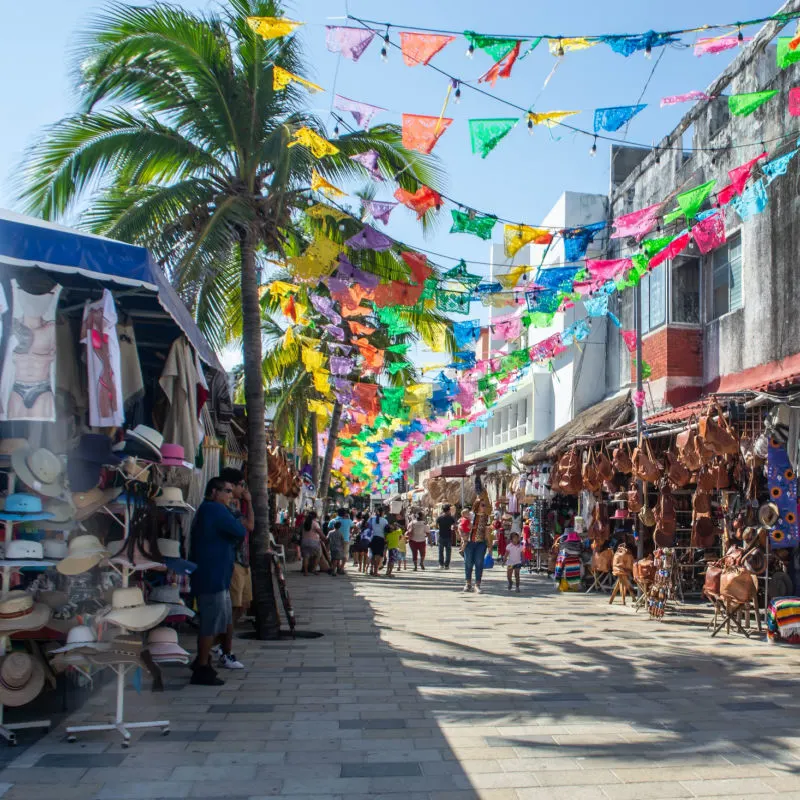 5th Avenue in Playa del Carmen, Mexico