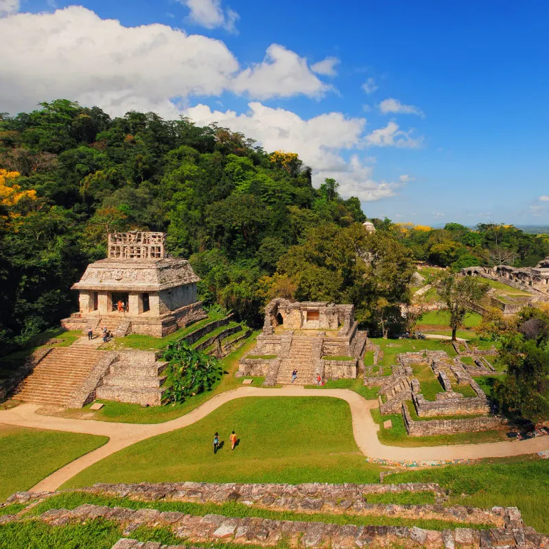 mayan ruins in Palenque, Chiapas