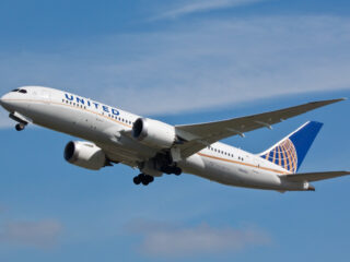 United Boeing 787 Wide Body Aircraft
