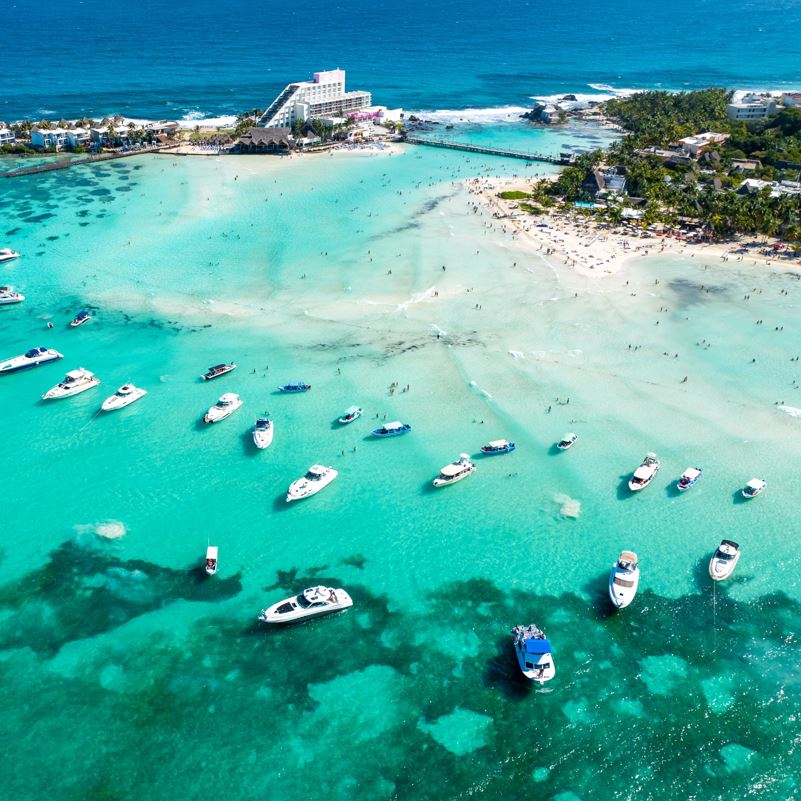 view of beach in isla mujeres