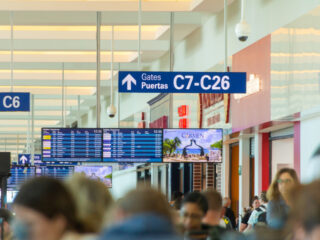 Cancun Airport Filled With Travelers