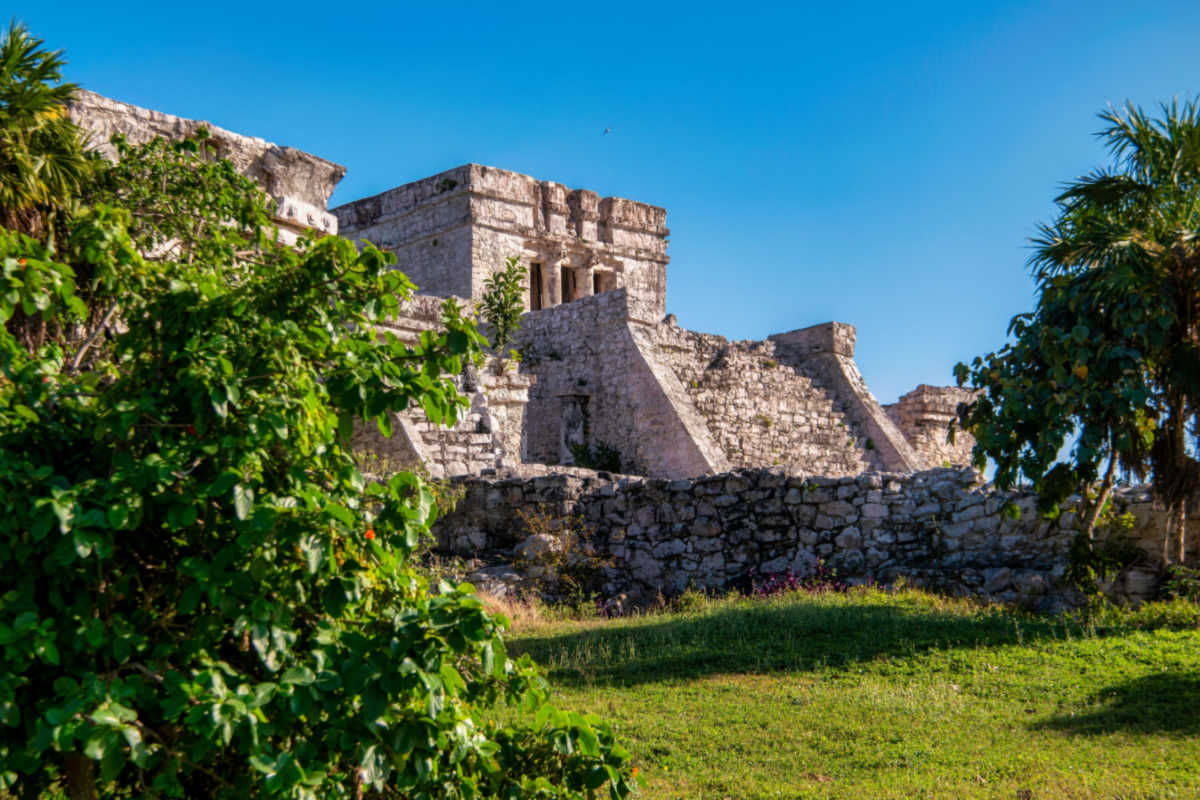 Tulum's Archeological Zone and greenery 