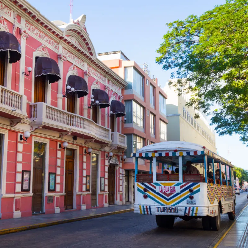 Charming Street in Merida, Mexico