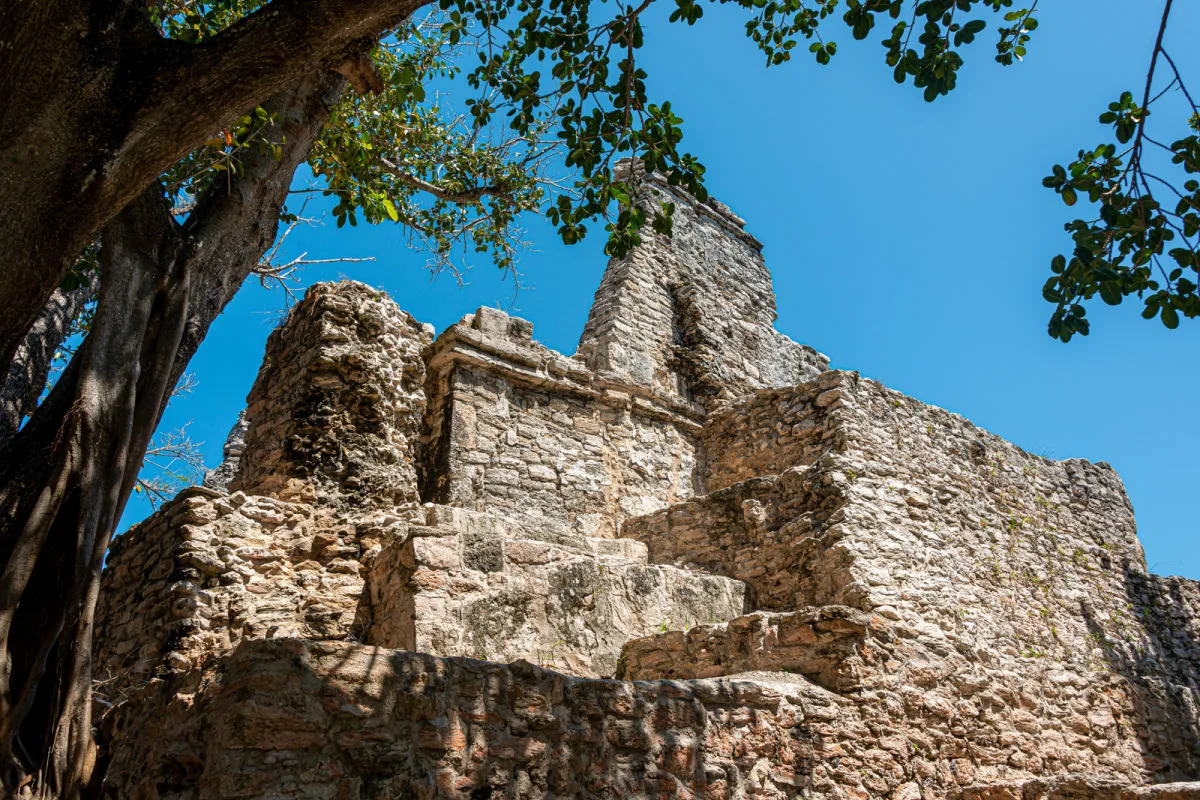 ancient El Meco Archeological site with greenery surrounding it