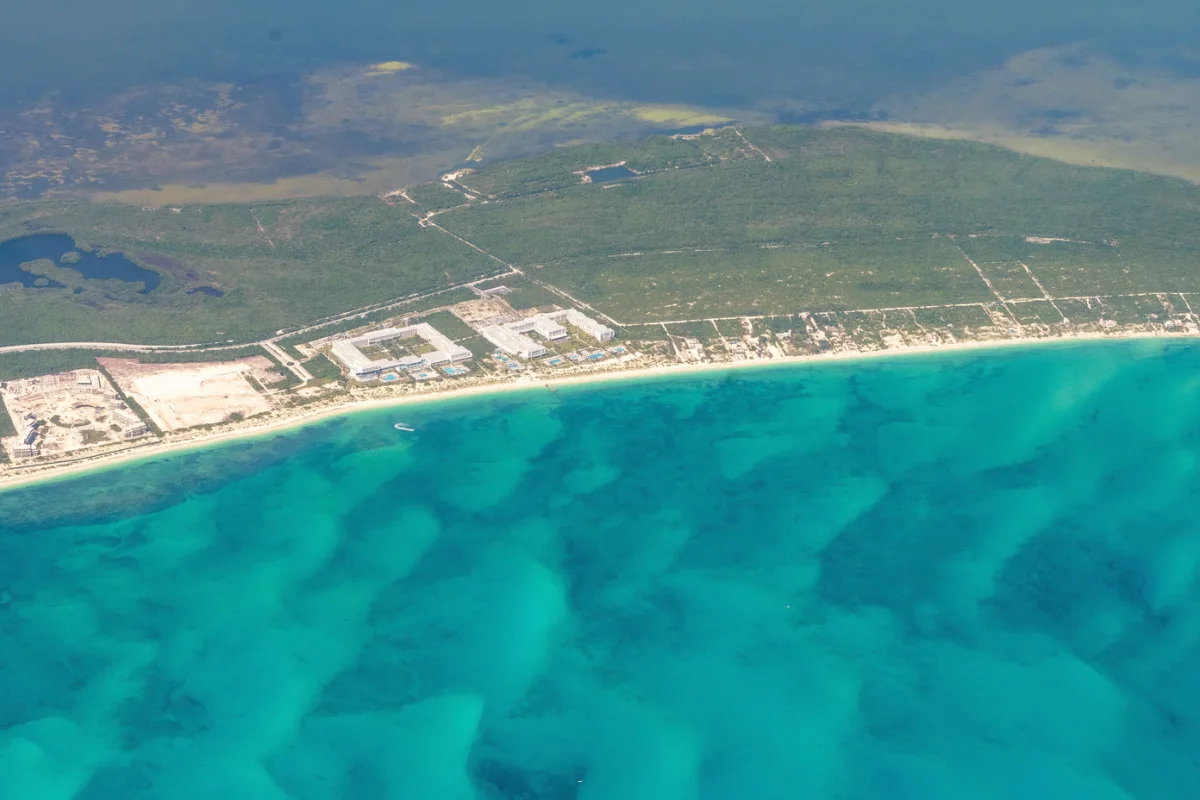 aerial view of Costa Mujeres