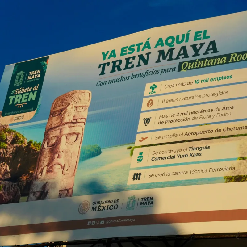 maya train station sign