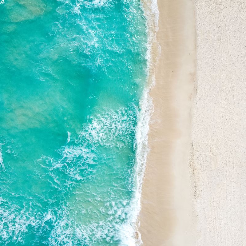 Aerial View of Playa Ballenas Beach in Cancun