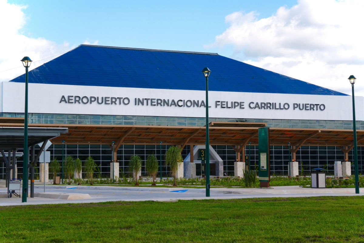 outdoor view of the new tulum international airport
