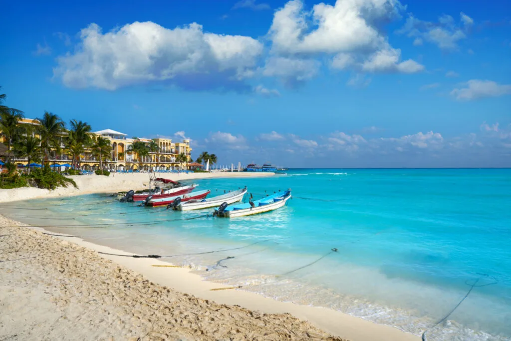 Stunning White Sand Secluded Beach in Playa del Carmen, Mexico