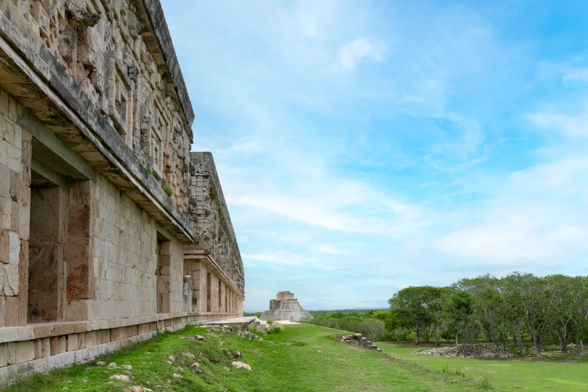 Uxmal mayan ruins in Merida, Yucatan, Mexico