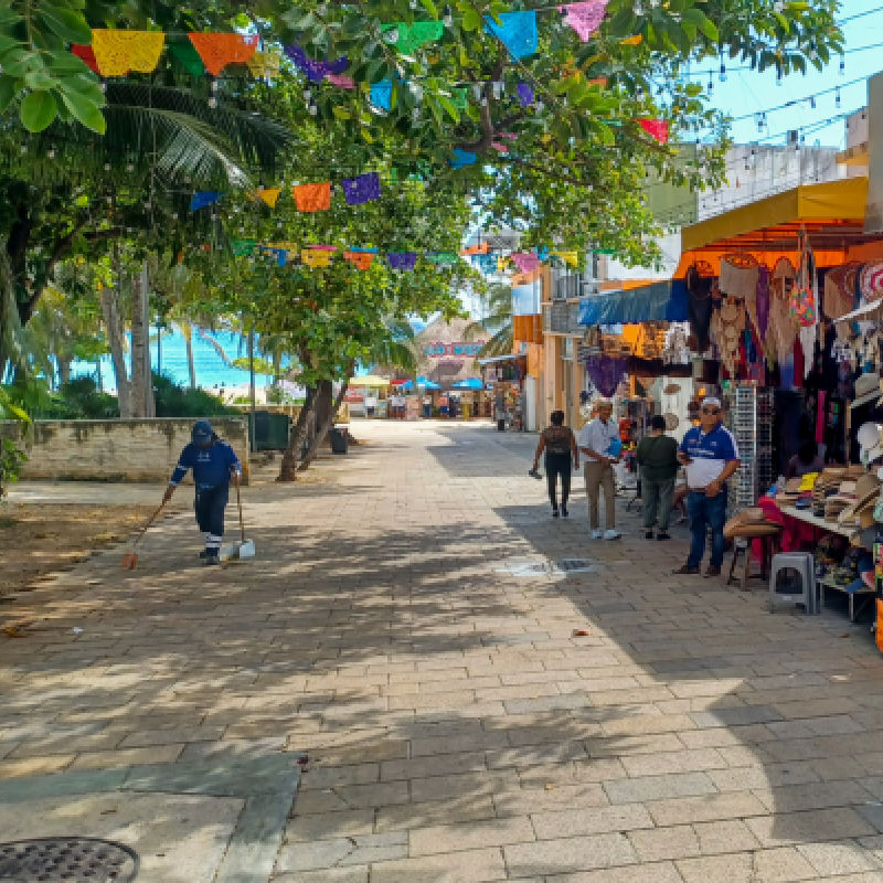 downtown area in Playa Del Carmen