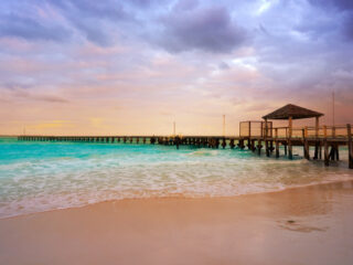 Beautiful Caracol Beach in Cancun, Mexico