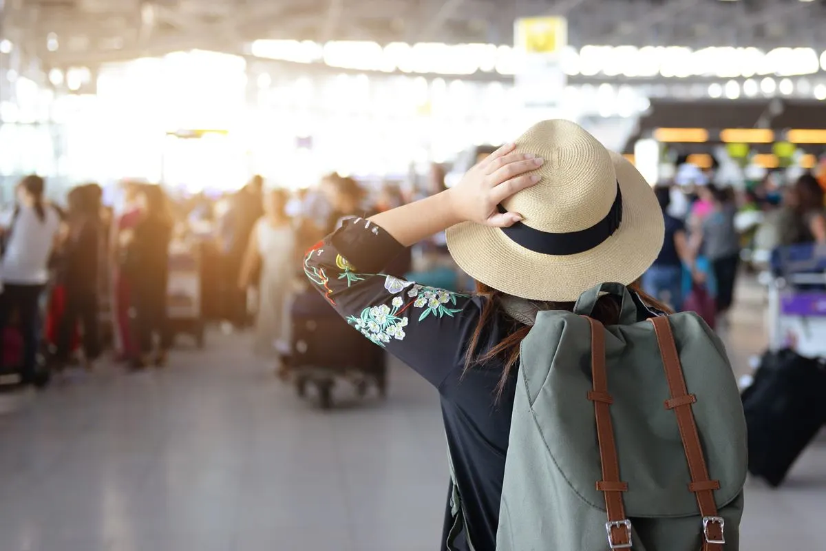 Confused tourist