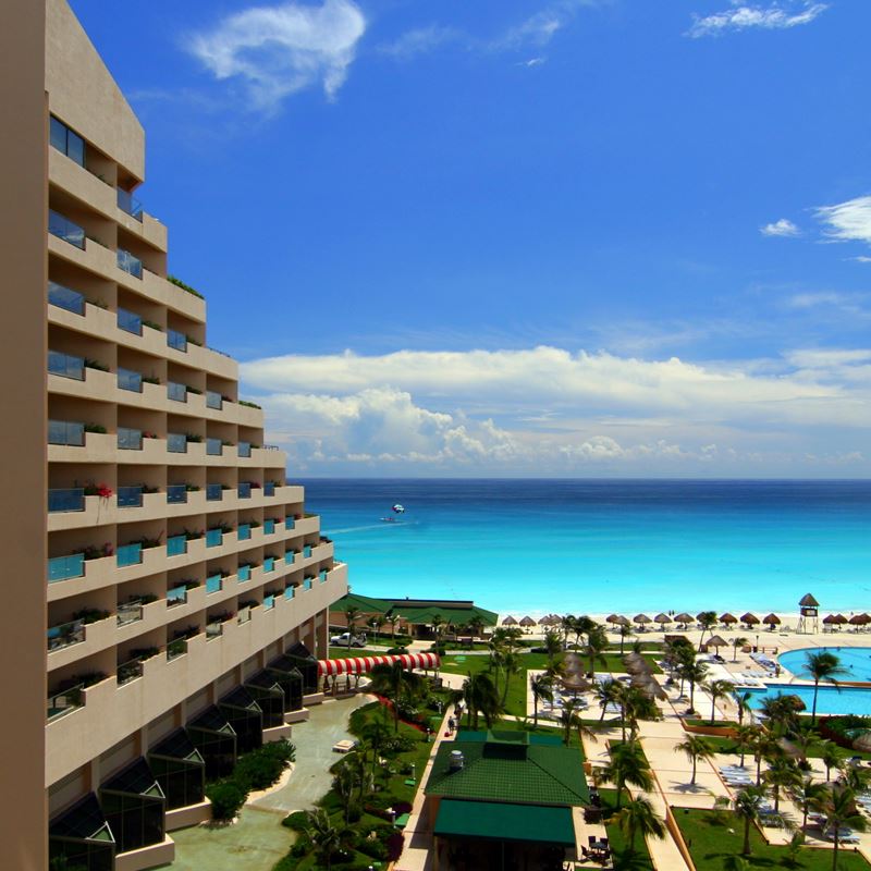 Cancun resort with beautiful ocean views