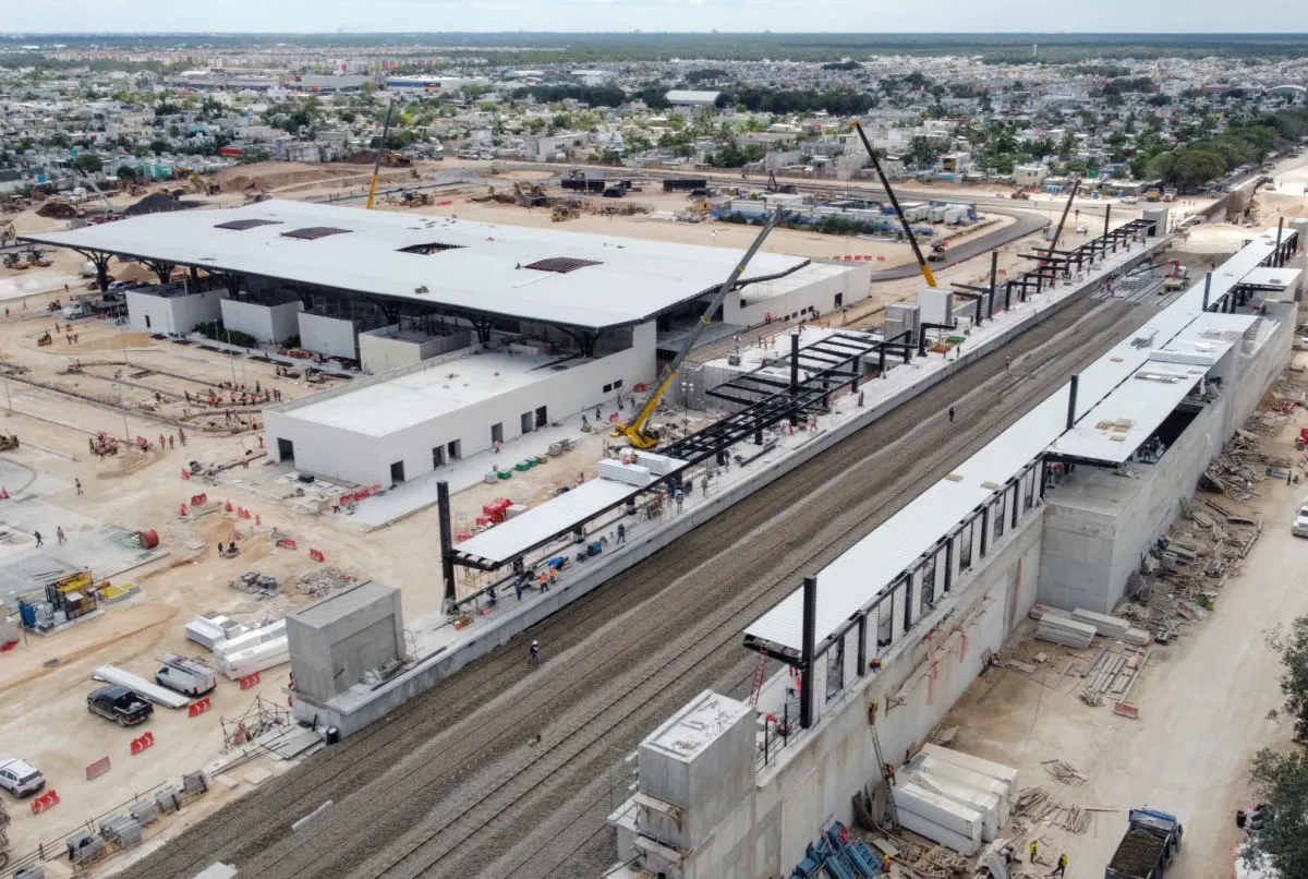 Maya Train station and Track Under Construction