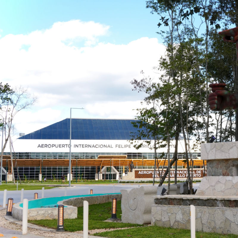 Front of Tulum International Airport