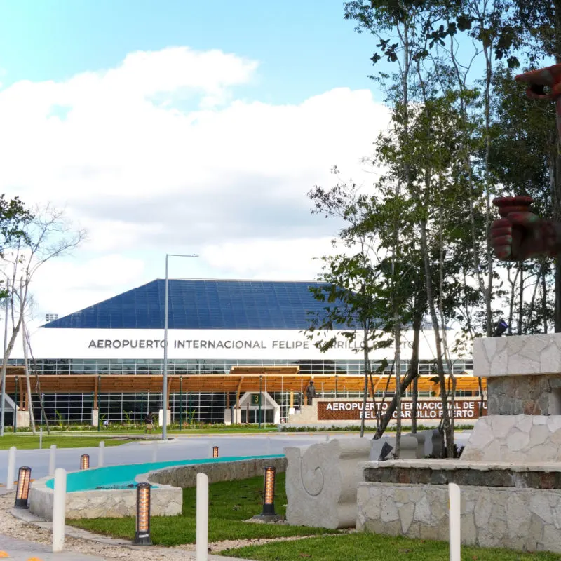 Front of Tulum International Airport