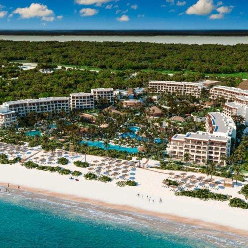 Aerial view of the new Secrets Playa Blanca Costa Mujeres