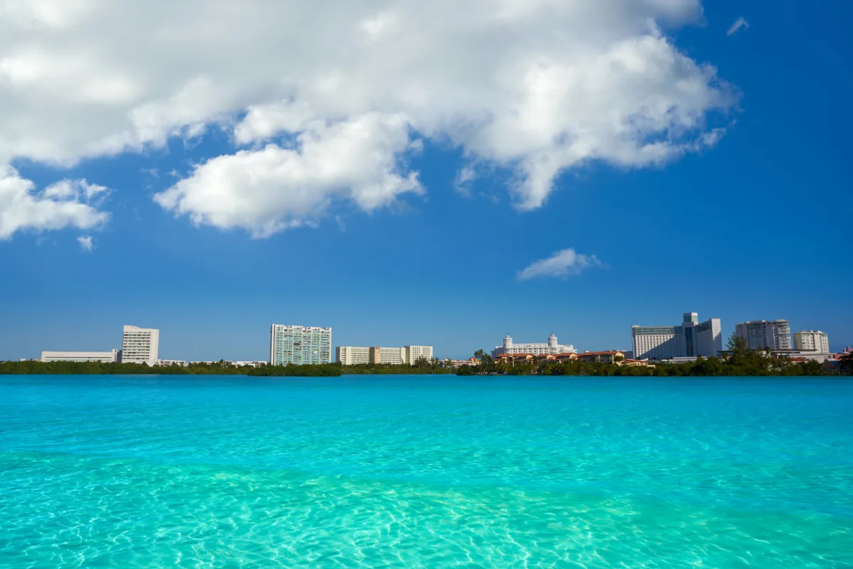 View of Cancun Hotel Zone From Nichupte Lagoon