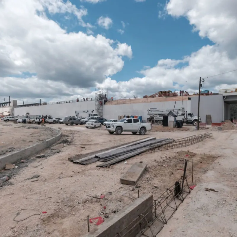 construction of a new train station in playa del carmen 
