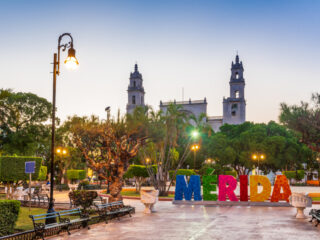 Beautiful View of Merida, Mexico