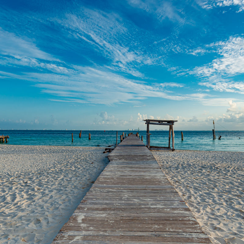 Playa Norte in Isla Mujeres, Mexico