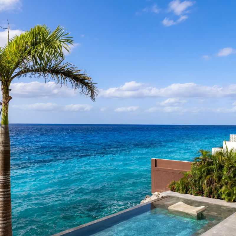 a vacation rental pool in a mexican caribbean hotspot 