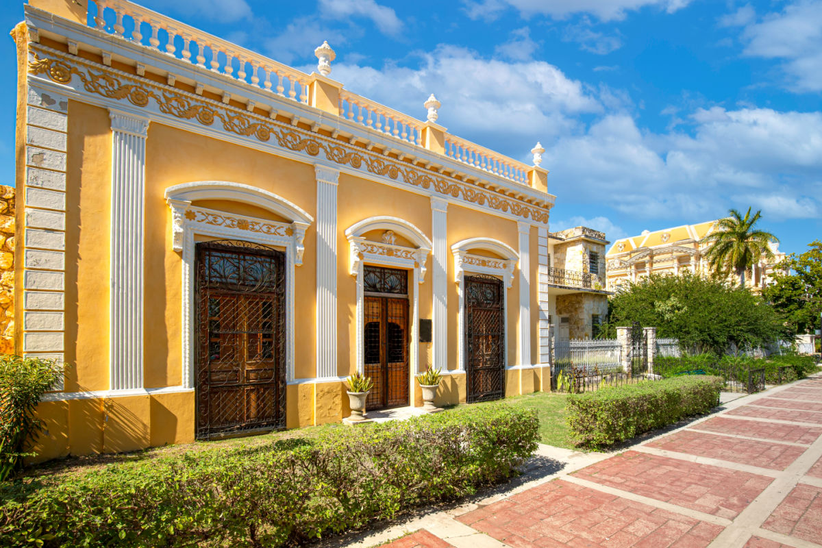 Architecture Along Paseo de Montejo in Merida, Mexico