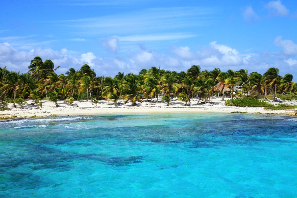 a white-sand beach in mahahaul with blue water