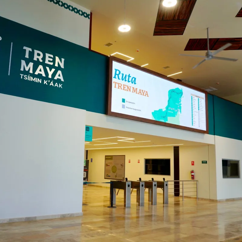 Maya Train Station in Puerto Morelos