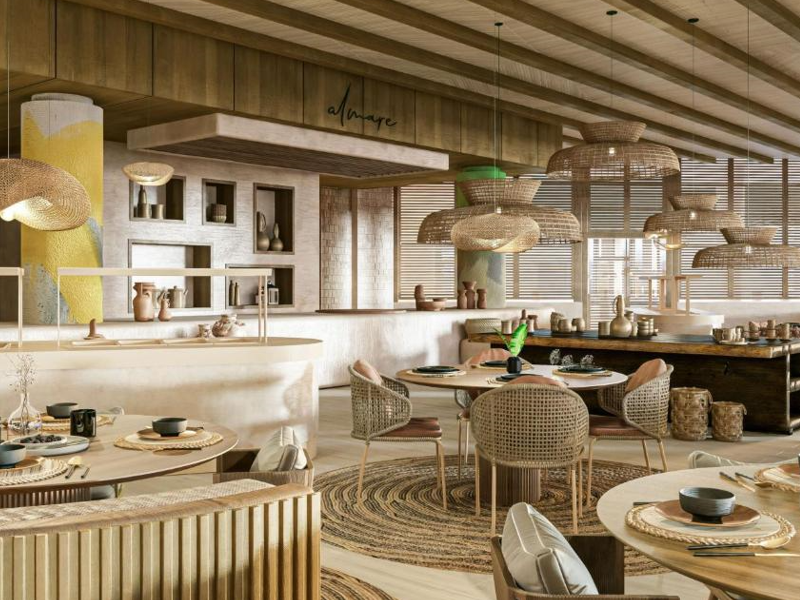 Restaurant Inside the New Almare Resort