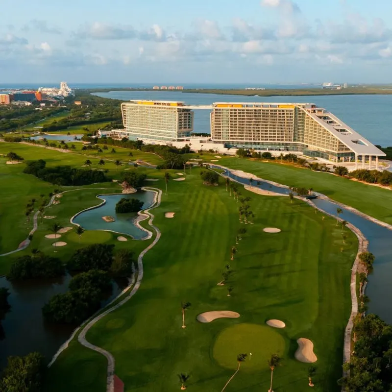 aerial view of Hyatt Grand Island