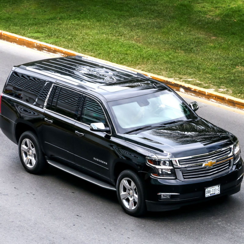 Black Suburban in Cancun, Mexico