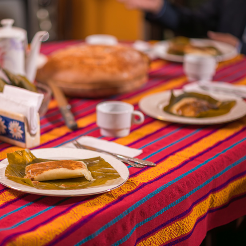 Table With Tamales On It